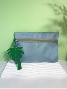 1 bucată de culoare solidă PU Minimalist Drăguț Interesant Plant Palmier Breloc mașină Pandantiv, potrivit pentru cupluri, studenți, bărbați și femei, ideal pentru geantă de umăr, geantă de mână, rucsac, vacanță, călătorie, cadou pentru iubită, mamă