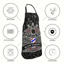 2pcs Waterproof Hair Cutting Apron - Easy To Clean, Suitable For Professional Salon Use By Hairstylists And Barbers, Fits All Hair Stylists - Black - View 3