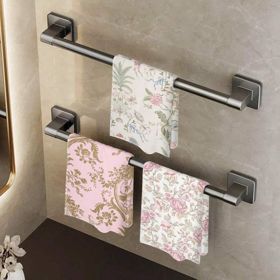 3 件套阿拉伯图案毛巾 - 超柔软、吸水性强，包括浴巾、面巾和手巾，适合家庭、旅行和健身使用，经典设计，易于清洁，耐用持久 - 彩色 - 查看 1