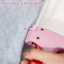 1 + 1000 件衣服修补缝纫枪套件、便携式衣服修补缝纫机、快速缝枪、迷你缝纫枪、快速修补衣服被子缝纫枪、缝纫装订机 - 縫紉槍+1000膠針+6針頭 - 查看 4