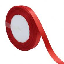 Rolo de fita de cetim premium - 12 mm de largura, 25 jardas - Cores sortidas para artesanato, embrulhos de presentes, decoração de festas e caixas de doces de Natal