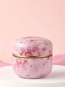 1pc Random Color Mixed Metal Tea Tin, Candy Jar, Round Small Tea Canister, Gift Box - Multicolor - View 5