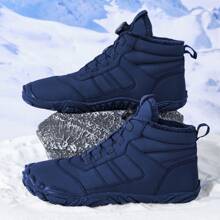1 双男士冬季雪地靴，厚户外保暖冬鞋，防滑，防水，防寒，登山靴 - 藍色 - 查看 3