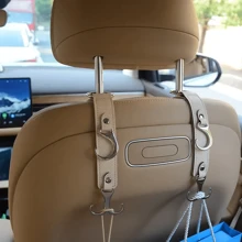 Crochets pour le dossier de siège de voiture - Parfaits pour les sacs d'épicerie, manteaux, parapluies et sacs à main - Accessoires de véhicule