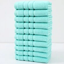 1/10 件加厚、吸水、不起毛的手/脸巾，500GSM，非常适合浴室使用，成人，沙龙，酒店，健身房，水疗中心家庭浴室装饰秋季装饰返校洗碗布厨房毛巾 - 彩色 - 查看 13
