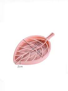 5 Pcs Leaf Design Soap Holder, Creative Bathroom Soap Tray With Drainage, Double Layer Hollowed Out Plastic Soap Box, Decorative And Practical Household Soap Container, Creative Leaf Model Soap Box Double Layer, Oval Home Bathroom Decor Summer Back To School