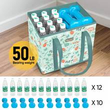 3Pk Reusable Grocery Bags, Shopping Totes, Foldable Shopping Bags With Reinforced Bottom, Sturdy Handles For Groceries, Storage Tote Bags For Daily Shopping, Large Capacity - Đi dạo mùa xuân - Xem 4