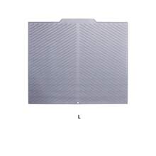 1 pieza Bandeja escurridor de acero inoxidable para fregadero, Felpudo multifuncional para fregadero, Cortina de desagüe de acero inoxidable, Rejilla para secar platos, Organizador de fregadero de cocina, Plegable y de fácil almacenamiento, Apto para lavavajillas - almohadilla de filtro de agua - Ver 16