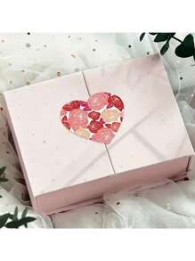 500 张/卷闪亮心形情人节贴纸，情人节、母亲节、婚礼、礼物、教师节、复活节礼物的浪漫贴纸，防水 PVC 贴纸 - 彩色 - 查看 6