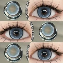 AMARA Natural Color Lens Eyes 2pcs Blue Colored Contact Lens For Eyes Yearly Beautiful Makeup Contact Lenses - Yearly Disposable - View 4