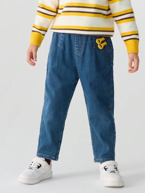 Balabala Young Boys Thermal Lined Jeans Loose Fit Harem Style For Fall/Winter 2024