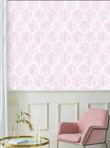 YUANYI 1 Roll 17.52in*39.37in Removable And Reusable Wallpaper, Self-Adhesive Vinyl Furniture Sticker, Waterproof Modern Geometric Green Striped Pattern, Suitable For Bathroom, Living Room, Bedroom And Kitchen Wall Decor, PVC Removable