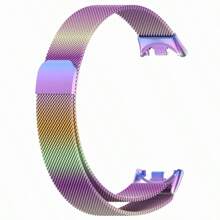 Pulseira de Malha Milanesa Compatível com Xiaomi Mi Band 9/8, Pulseira de Relógio de Metal Magnética em Aço Inoxidável para Substituição da Pulseira Mi Band 8/9