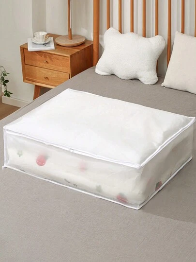 1 件纯色被子收纳袋装饰品装饰节日装饰房间装饰家居装饰卧室装饰卧室、收纳袋、家居收纳、适用于女士白色 T 恤、女士黑色裤子、女士冬装、连衣裙、女士冬装、优雅女士连衣裙、女士白衬衫、长袖、女士白色连体裤、女士春装、女士春装、春季、春装、简约、夏季上衣收纳