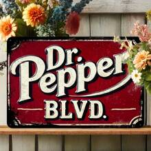 Doctor Pepper Vintage Metal Sign, Aluminum Wall Decor Suitable For Yard, Garden, Garage, Home, Cafe, Bar, Club - Retro Street Art Wall Plaque, 20x30cm (8x12 Inch) - Aluminum Material, Ideal Choice For Indoor Decoration,Home Decor ,Room Decor,Wall Decor Gifts Birthday Graduation