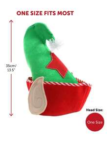 I LOVE FANCY DRESS Christmas Hats Xmas Party Festive Headwear Funny Novelty Christmas Dinner Costume Accessory Santa Hat For Adults & Kids, Funny Hats For Xmas Parties & Dinners - Christmas Accessories, Snowman, Tree, Santa Fancy Dress Xmas Hats - Plush Hat with Ears - View 8