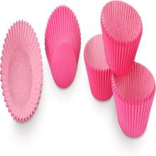 Caissettes à pâtisserie roses, 100/200/500 pièces de moules à muffins en papier antiadhésifs, pour fêtes, mariages, anniversaires, Noël