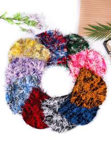 1pc Unisex Camouflage Fluffy Beanie Hat, Warm Thick Winter Cap For Men, Personalized Casual Outdoor Cycling Headwear Winter Christmas Hat Men Beanie Ski Hat Fall Outfit