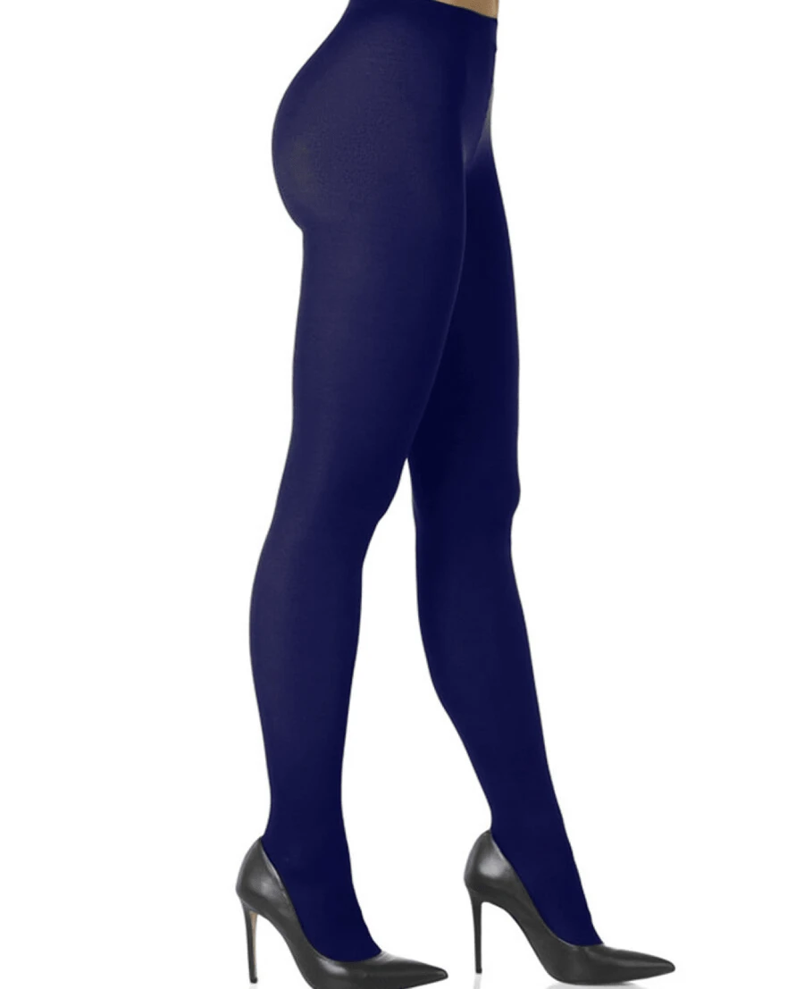 Opaque Wolf 40 Thread Tights 5830-001 - 藍色 - 查看 1