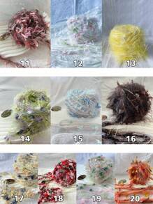 1 szt. 80g włóczka do robienia na drutach - kolorowa włóczka w kropki do szydełkowania na sweter, szalik, czapkę, gruby koc, torbę, lalkę - miękka, ciepła i trwała linia dzianiny