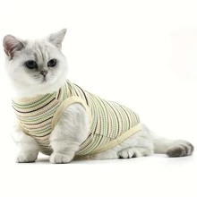 Thin Colorful Striped Casual Vest For Pets, Suitable For Small Dogs Like Chihuahua, Pomeranian And Teddy, Summer