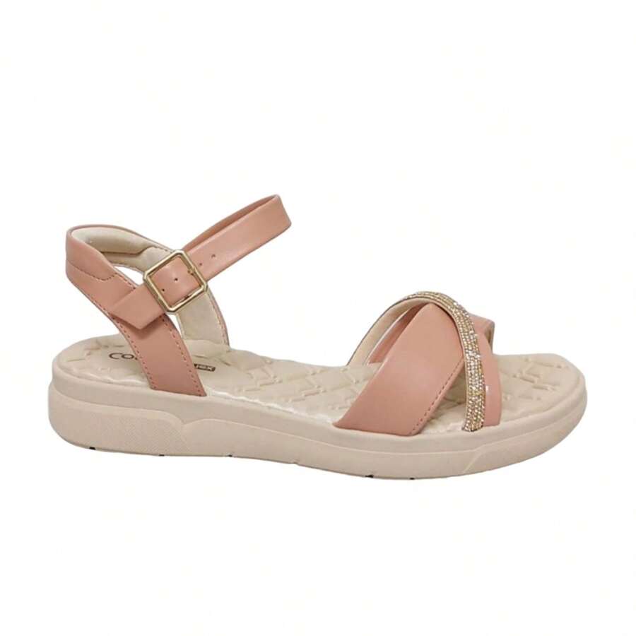 Beira Rio COMFORTFLEX SHINE ORTHOPEDIC WOMEN'S SANDAL 2442301 - 米色 - 查看 1