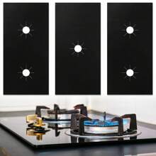 Tấm bảo vệ bếp gas đa năng có thể tái sử dụng, 5 móc chống dính, chịu nhiệt, bảo vệ bếp gas, an toàn với máy rửa chén cho nhà bếp gia đình - màu đen - Xem 10