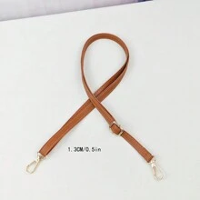 Adjustable Replacement Shoulder Strap For Bags Wallets Made Of Full Grain Microfiber Leather Gold And Silver Metal Hardware Gifts For Women - Brown - View 15