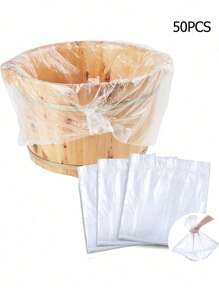 50/80PCS Foot Baths Bags,Disposable Foot Tub Liner Portable Bath Basin Bags, Plastic Pedicure Spa Bags,Thin Large Foot Bath Liners Disposable Pedicure Liners For Foot Pedicure Spa Hotel Home Use,Foot Care Toools,Foot Baths & Spas Accessories,Foot Soak Tub Bath Bags For Travel - Clear - View 1