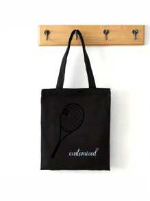 Spersonalizowana torba tenisowa, spersonalizowana torba tenisowa, sportowy prezent tenisowy dla niej, spersonalizowana torba tenisowa, torba miłosna tenisowa, prezent tenisowy