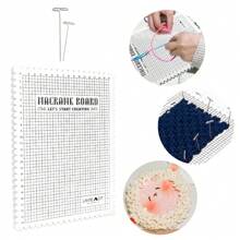 Macrames Board Grided Mat 8x11'' Braiding Jewelry Making Hand Kniting Work Project DIY Bracelet Knotting String Crochet