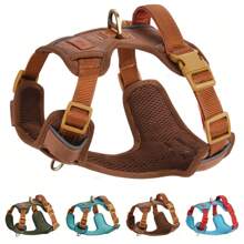 Adjustable Vintage Pet Chest Harness - Multicolor - View 13