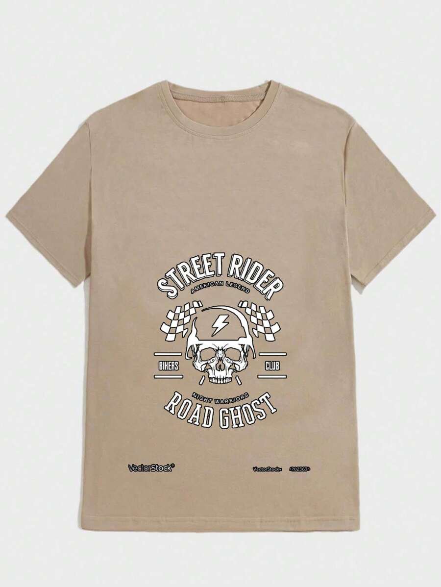 Unisex StreetWear T-Shirt 100% Cotton NEW! - Màu be - Xem 1