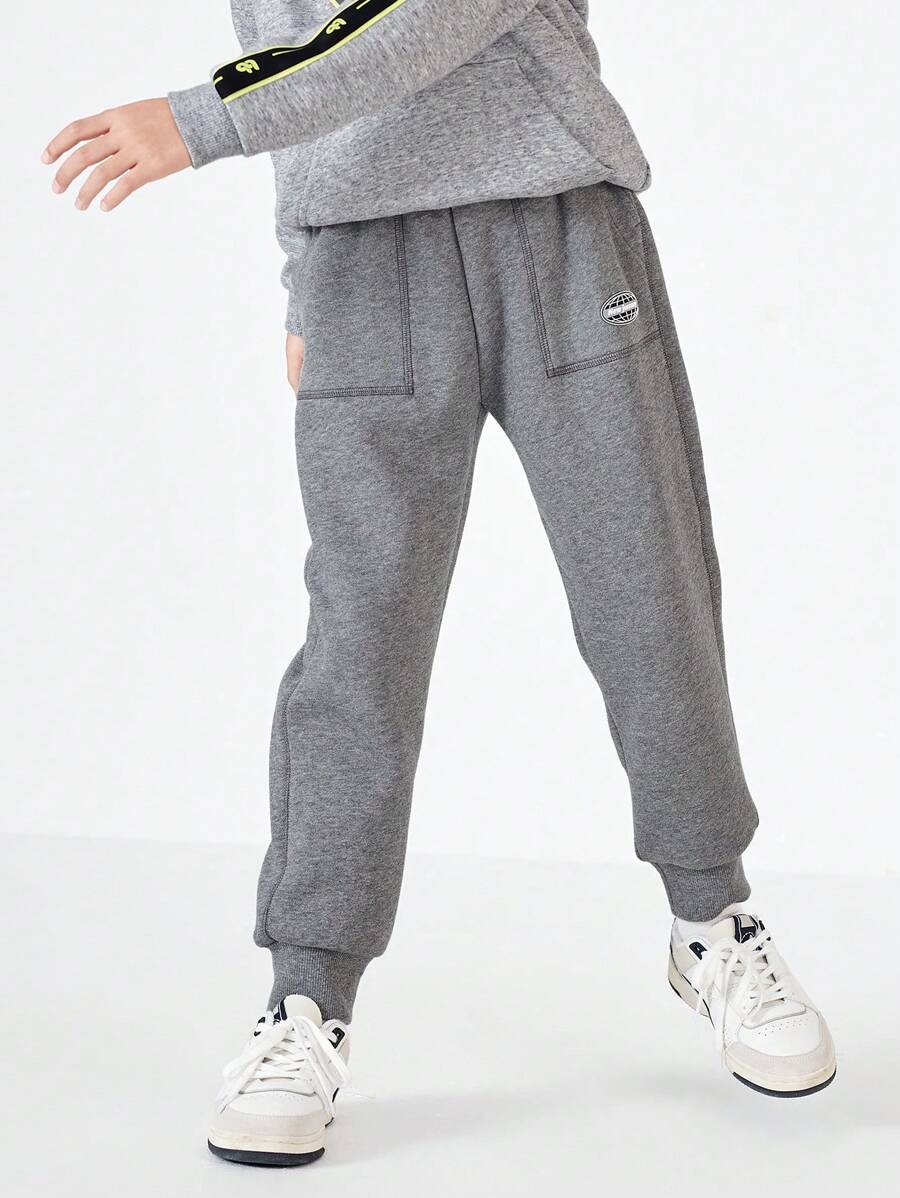 Balabala Tween-Jungen Thermogefütterte winddichte Hose, dicke Winterhose 2024