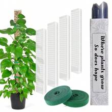 24in/36in/48 Inch Moss Pole Plastic Plant Stand Indoor Climbing Plants Guardian Tutors Pot Moss Stick For Monstera, Large D Shaped PolesPlants Growth Garden Support Accessories