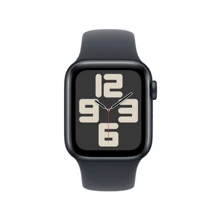 Apple Watch SE (2024 Model) GPS 44mm Midnight Aluminum Case With Midnight Sport Band S/M