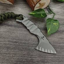 Second Generation Outdoor Multi-Purpose Mini Axe Full Handle Camping Tool Unboxing Knife Kydex Cowhide Scabbard Knives - Total length: 11.5cm Blade length: 4.7cm Handle length: 7.4cm - View 4