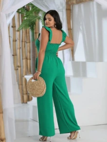 Plain Dune Jumpsuit - 綠色 - 查看 3