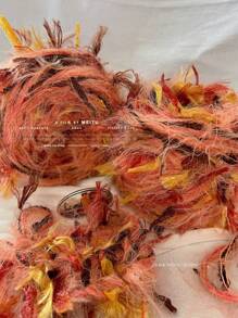 1 szt. 80g włóczka do robienia na drutach - kolorowa włóczka w kropki do szydełkowania na sweter, szalik, czapkę, gruby koc, torbę, lalkę - miękka, ciepła i trwała linia dzianiny