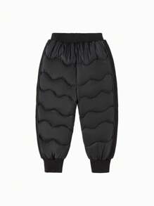 Balabala Boys' & Girls' Jogger Pants Warm Winter 2024 Collection - Black - View 5