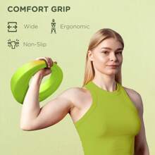 SPORTNOW Kettlebell, Soft Kettle Bell With Wide Handle For Home Gym Weight Lifting And Strength Training - Green - View 4