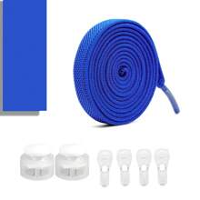 弹性免系带鞋带，扁平鞋带，适用于男士和女士运动鞋。带金属锁的快速松紧鞋带，鞋带。