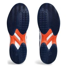 Asics Men's Gel-Game 9 Clay/Oc Court Tennis Shoes - Hải quân và Trắng - Xem 5