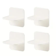 4pcs No-Drill Shelf Supports - Traceless Wardrobe Partition Brackets - Easy Install, Sturdy Space-Saving Divider Holders For Closet Organization