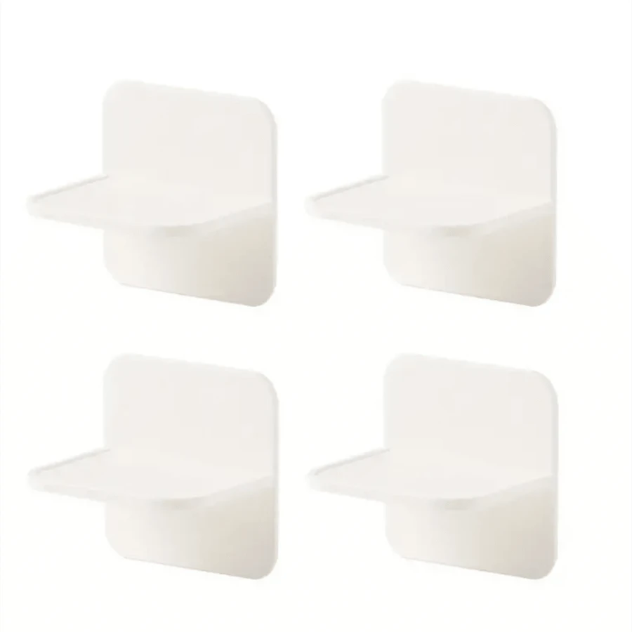 4pcs No-Drill Shelf Supports - Traceless Wardrobe Partition Brackets - Easy Install, Sturdy Space-Saving Divider Holders For Closet Organization