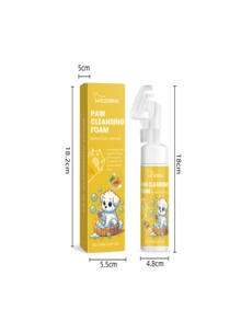 Sữa rửa mặt Pet Paw Cleansing Foam, Làm sạch sâu cho bàn chân chó mèo, dưỡng ẩm và nuôi dưỡng - Màu vàng - Xem 2