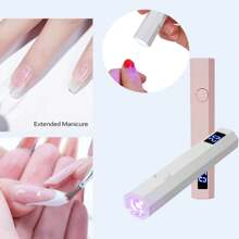 迷你 LED 美甲速干灯 美甲灯 迷你 UV 美甲专用便携式大功率美甲烘干机 专业 UV 适合初学者和专业人士，节日礼物 - 彩色 - 查看 2