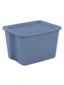 Sterilite 18 Gallon Tote Box Plastic, Set Of 8 - Bluemoonlight - View 1