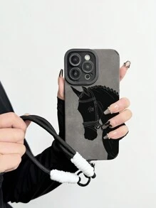 挂绳 1 件马手机壳带腕带，兼容 11 12 13 14 12ProMax 13ProMax 14ProMax 15 15PRO 15PLUS 15PROMAX 16 16Pro 16Plus 16Promax、Galaxy S20 FE A71 U22 A52 A53 A32 A04 A13 A24 A33 A34 A54 防水防震防摔防刮 - 彩色 - 查看 2