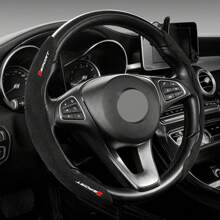 1set Premium Suede Breathable And Non-Slip Segmented Car Steering Wheel Cover For Toyota For Yaris For Camry For Tacoma For RAV4 For Corolla For Lexus Nissan For Chevrolet KIA - one-size - View 6